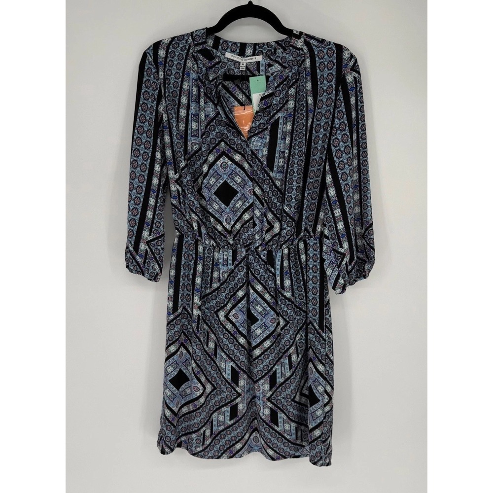 Collective Concepts Telma Dress Womens Medium Geometric Coastal Cowgirl Classy